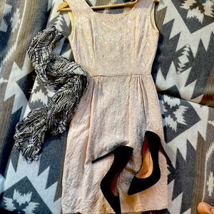 Vintage cream brocade cocktail dress sz XS/00